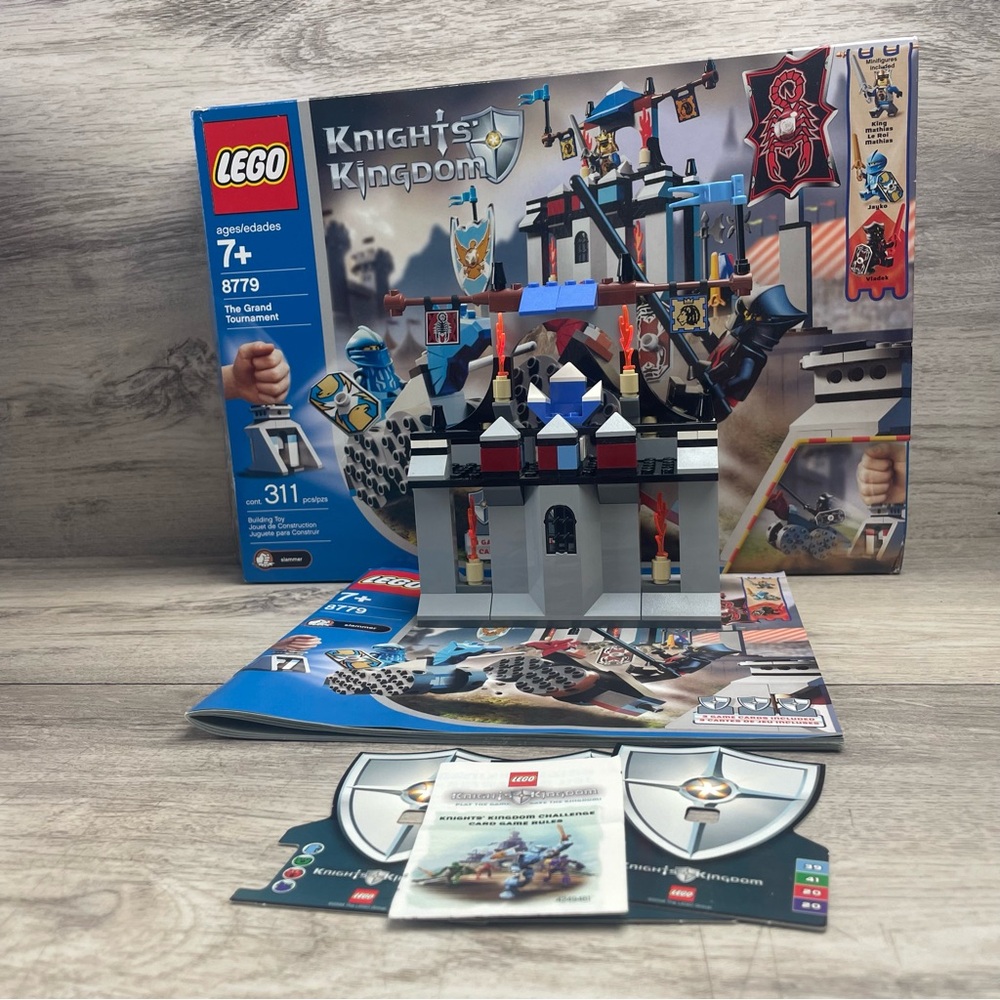 8779 The Grand Tournament Lego Incomplete Knights Kingdom W Box Cards Manual